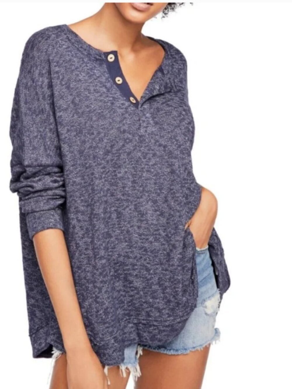 Free People Sleep To Dream Top Womens Extra Small Pull Over